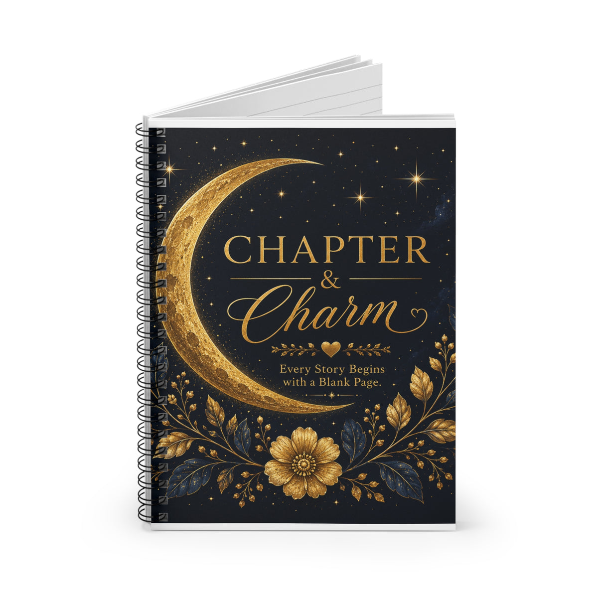Chapter & Charm Moonlight Reflections™ Spiral Notebook (Ruled)