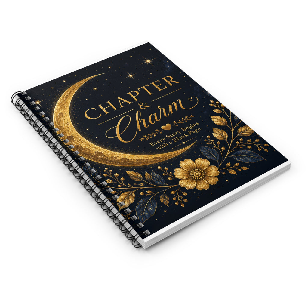 Chapter & Charm Moonlight Reflections™ Spiral Notebook (Ruled)