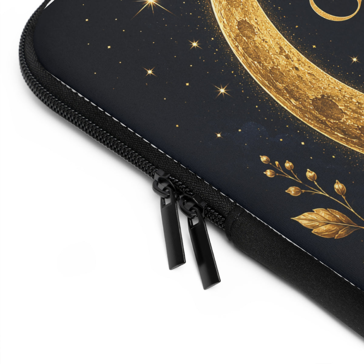 Chapter & Charm Gold Moon Laptop Sleeve