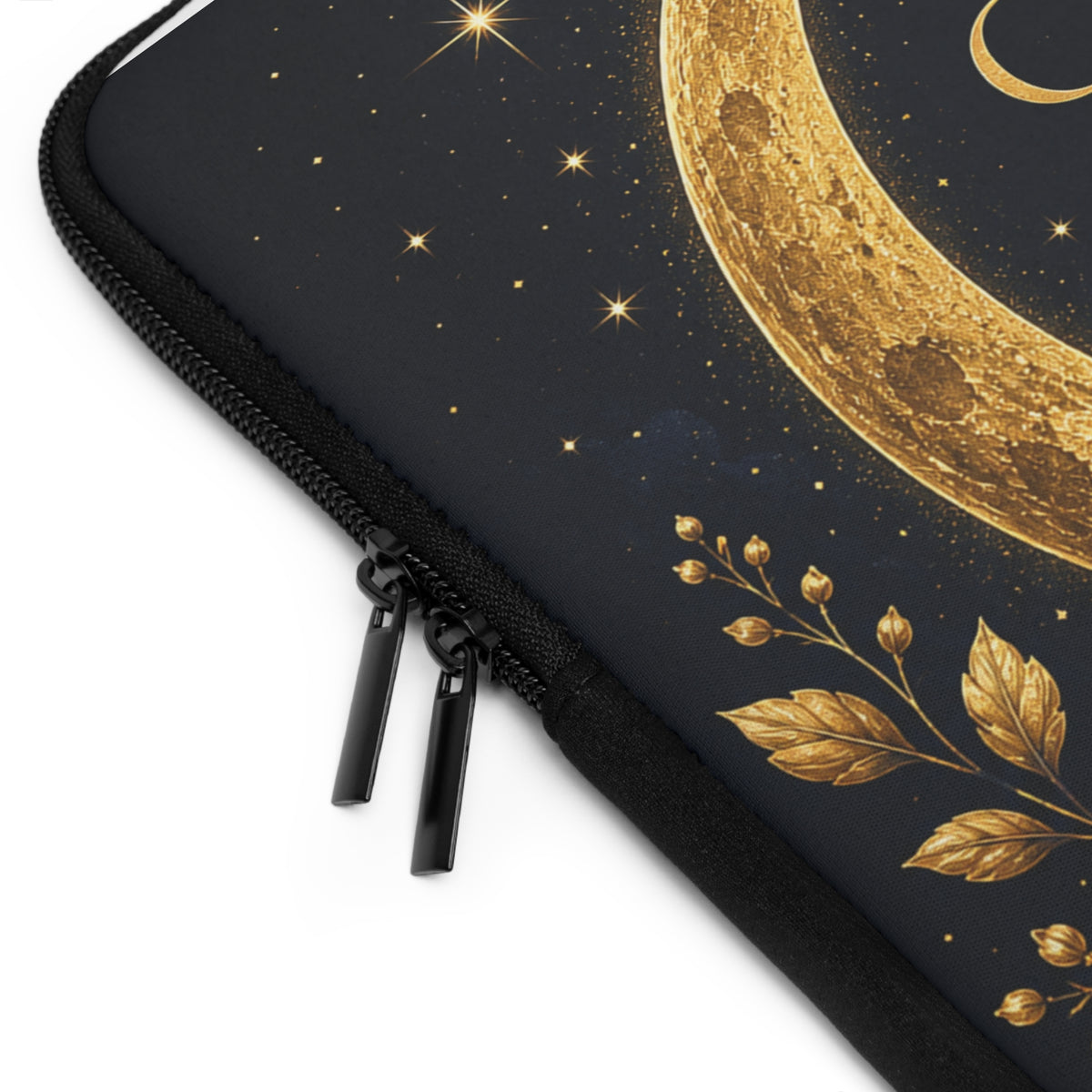 Chapter & Charm Gold Moon Laptop Sleeve